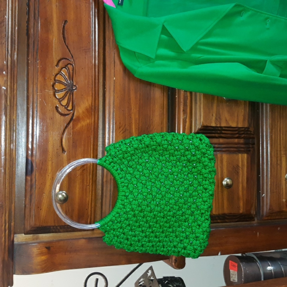 🌺GREEN WOVEN Handbag